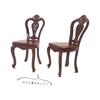 Moin Moin Miniature Furniture 1/12 Scale Table and Chair Set Retro Antique Brown Wood Dollhouse Accessories