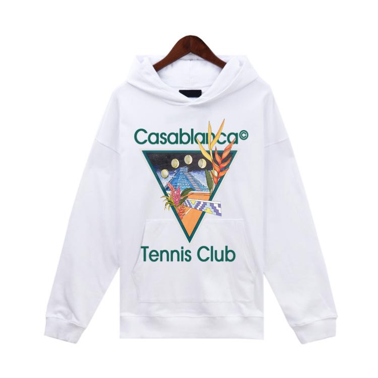 Unisex Trendy European & American Loopback Hooded Sweatshirts - Autumn/Winter, Featuring Loose Casablanca Style