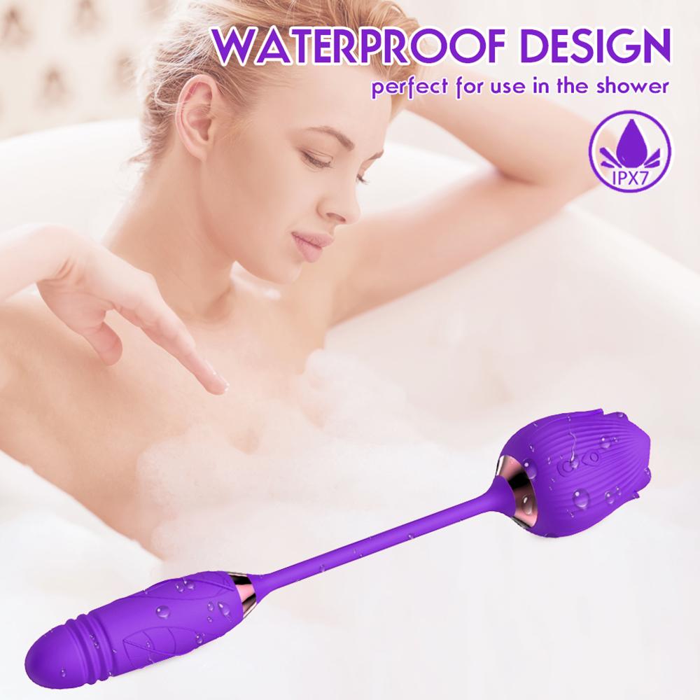 Powerful Rose Sucking Vibrator Female Clitoris Clit Sucker Vacuum Nipple Stimulator Love Egg Sexy Toys Goods for Women Adults