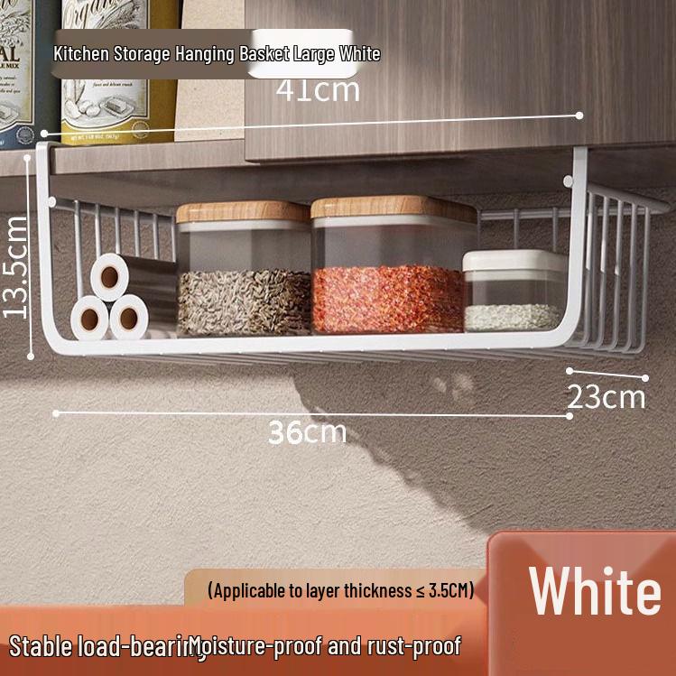 Under-Desk Hanging Storage Shelf for Dormitories