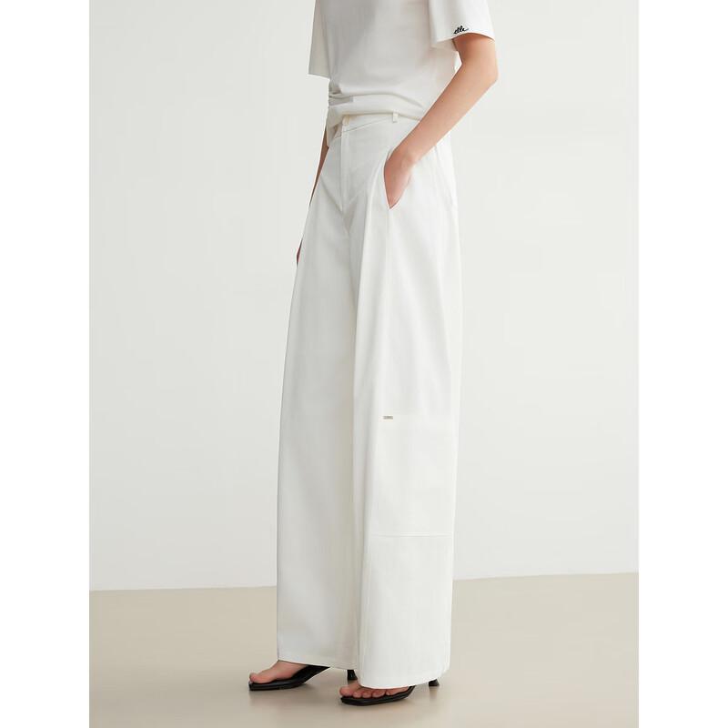ELLE Women s Modern Linen Blend Wide-Leg Pants XL
