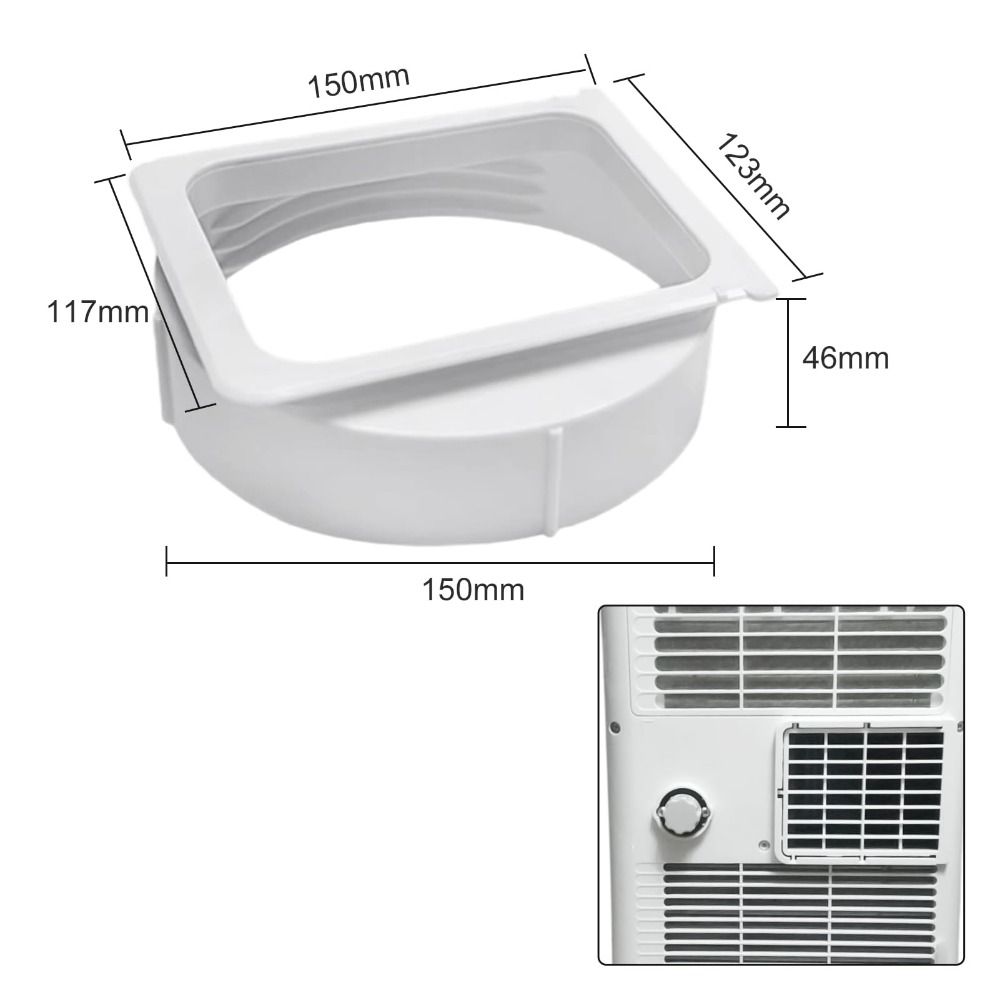 Vent Hose Coupler Air Conditioner Hose Connector PVC Duct Connector for Ky25/ky35