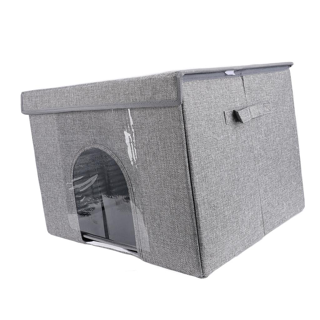 Foldable Pet House with Ice Packs Comfortable Portable Indoor Pet Cave All Season for Home Travel