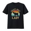 Verrückte Ziegenfrau T-Shirt Liebhaber Lustiges Tier Baumwolle für Bauernhof-Enthusiasten Mutter vintage Gewaschenes Oberteil Für Den Täglichen Gebrauch mode