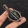 Labradorite Pendant Copper Wire Wrapped Pendant Handmade Gemstone Pendant Labradorite Copper Jewelry Anniversary Gift Wire Wrapped Jewelry