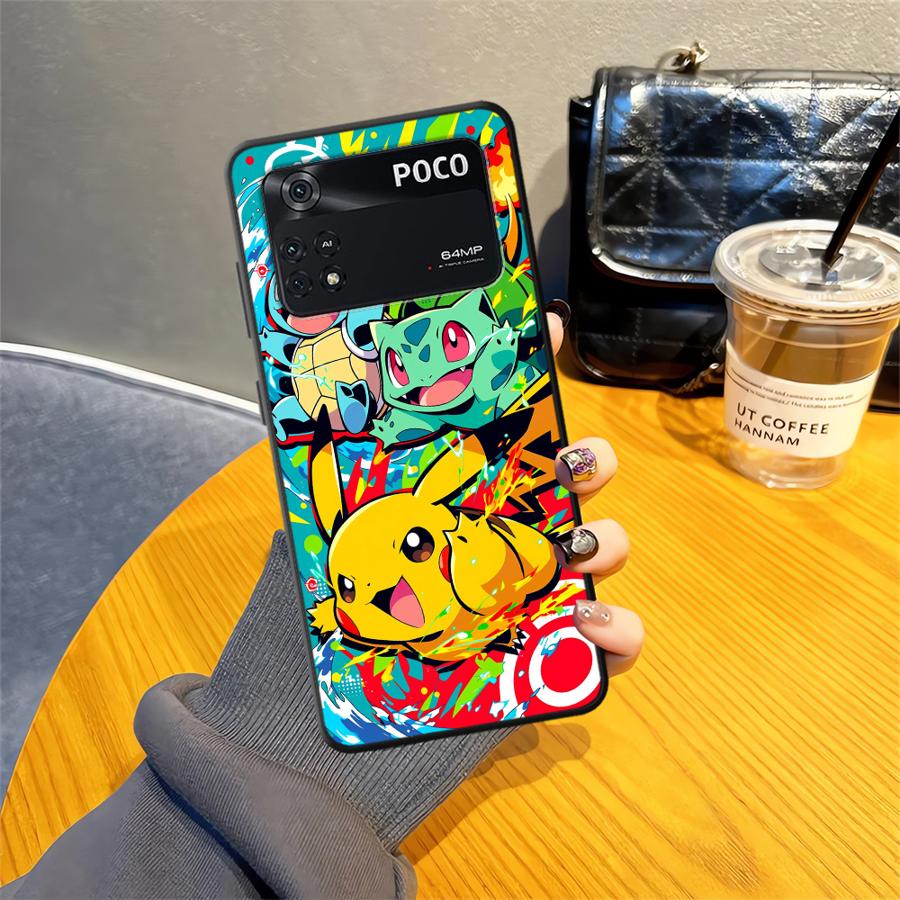 Cartoon Hot Pokemon Case for Xiaomi Poco F8 M3 M4 M7 Pro F1 C75 C71 C61 M5 F3 X3 X4 X5 X7 Pro C50 Funda Phone Cover