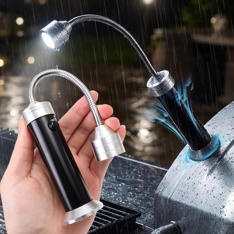 BBQ Grill Light with Soft Tube Lighting Lamp Adjustable Super-Bright LED Flashlight Magnetic Base Outdoor Lighting Accessories