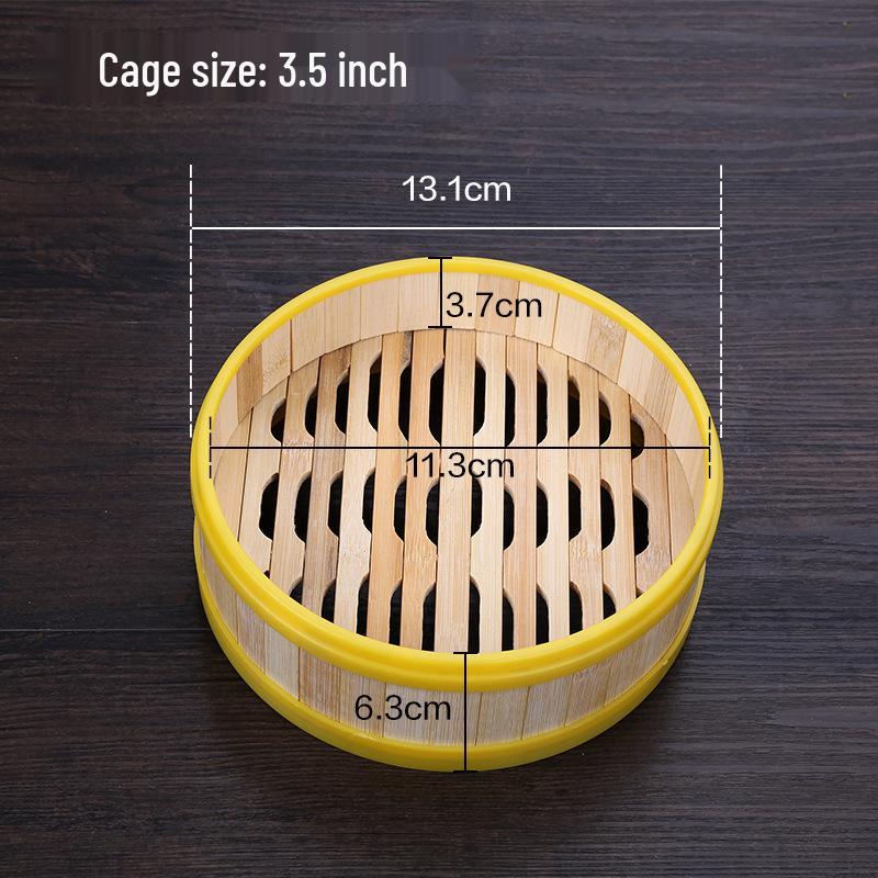 Commercial Bamboo Steamer for Cantonese Dim Sum and Shaxian Dumplings with Pot Lid
