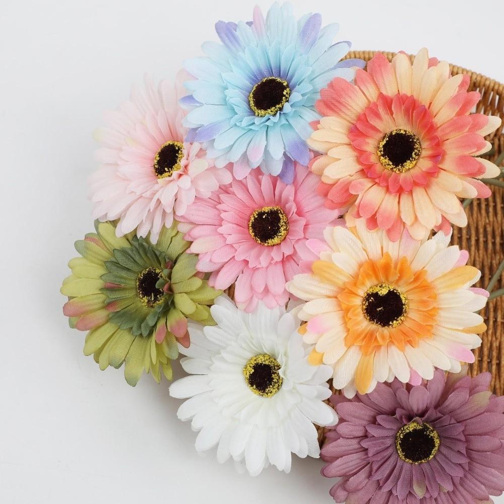 1pc Chrysanthemum Flowers Artificial Flowers Bouquet Single Piece DIY Floral Materials Artificial Gerbera Flowers Soft Realistic