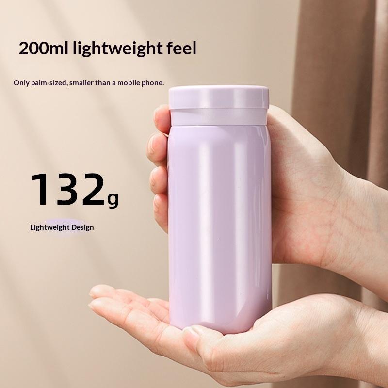 200Ml Mini Thermos Bottle Coffee Mug Stainless Steel Insulated Cup Portable Thermos Cup Travel Water Bottle Tea Cup