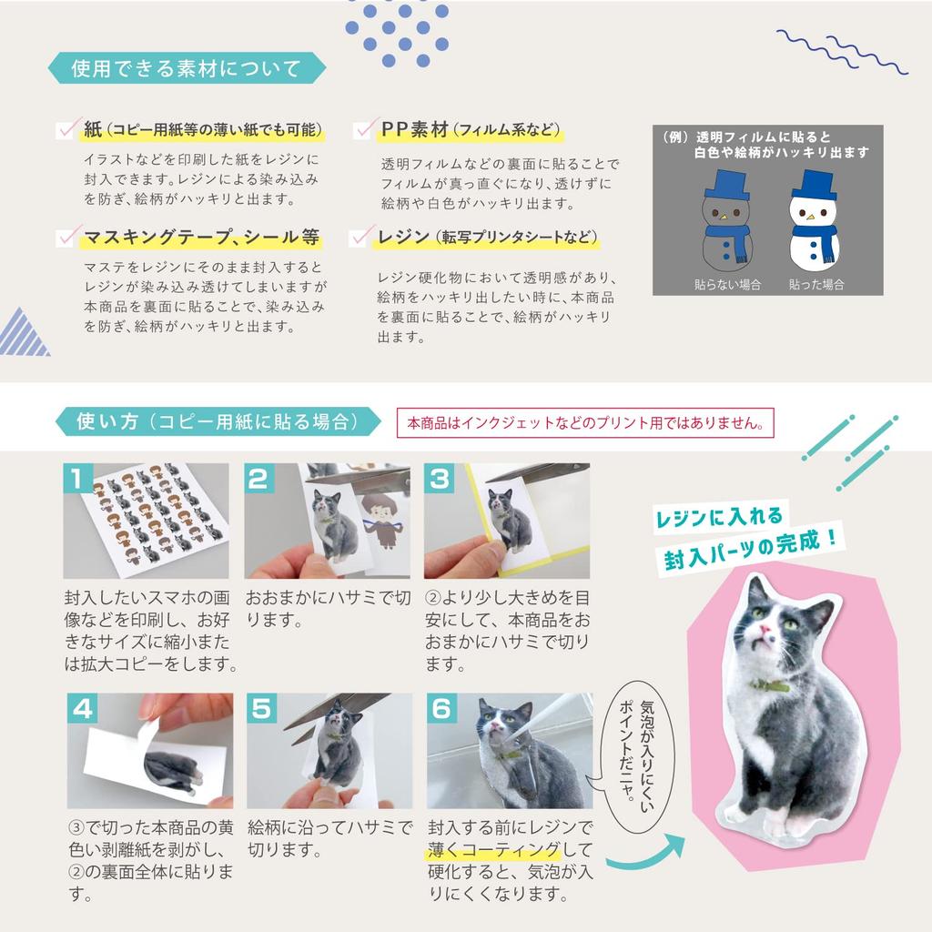 Pajico Resin Tools White Matte Seal 403355 Made in Japan Transparent