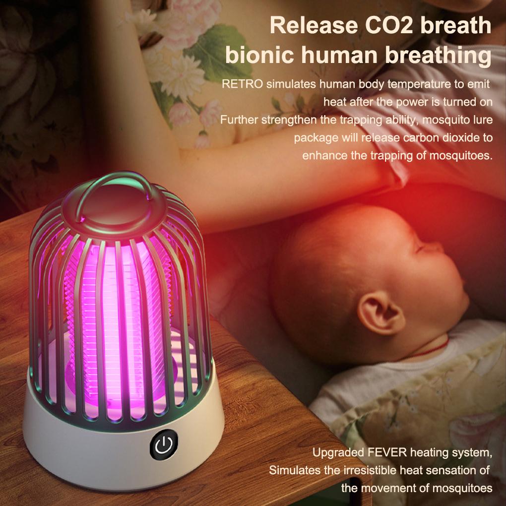 Electric Fly Trap Lamp USB Rechargeable For Home Indoor Rated Power 5W Rated Voltage Dv 5V-1A