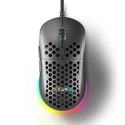 DIERYA M1SE Gaming 75g Ultra RGB 16000 Degree Adjustable DPI Ergonomic Design for Windows PC Gamers Mouse, Wired, Quiet, Lightweight, Backlight,