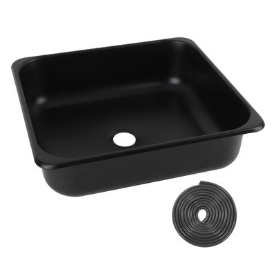Tek Gözlü Bar Lavabosu 13.8 X 12.6 X 3.9in Cilalı Paslanmaz Çelik Mutfak Lavabosu 40mm Tahliye Deliği ile