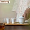 Dehua ovčí tuk nefritový porcelán řezba čajová sada kompletní sada zen čajový obřad sada konvice a čajový šálek sada cha potřeby řemesla