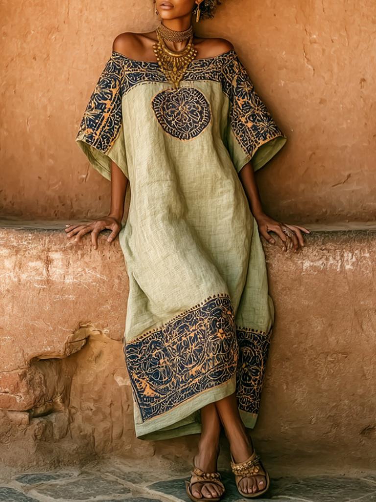Women's Bohemian Printed Loose Dress