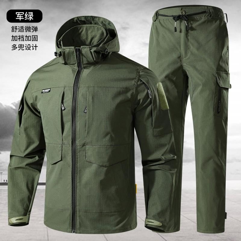 

Workwear Suit Men s Wear-resistant Crotch Elastic Grid Camouflage Assault Jacket Tooling Outdoor 170 Suggestion 110 - 120 kg