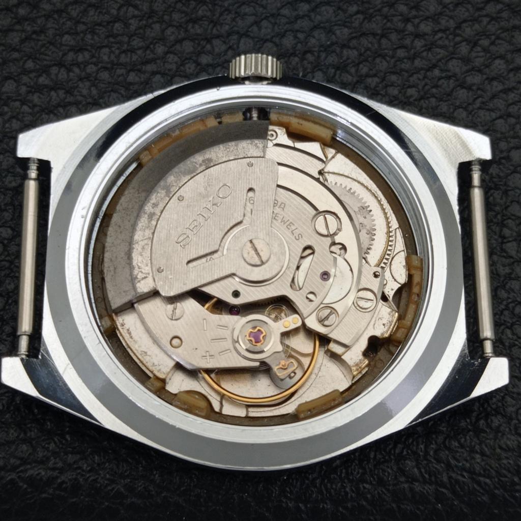 VINTAGE REFURBISHED SEIKO 5 AUTOMATIC 6309A JAPAN MENS BLACK WATCH A440909-4 Sk-a440909