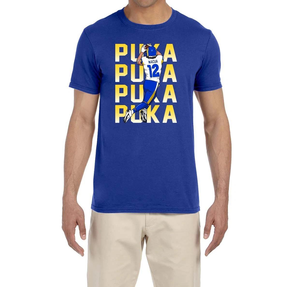 Puka Nacua Text Pic T-Shirt S