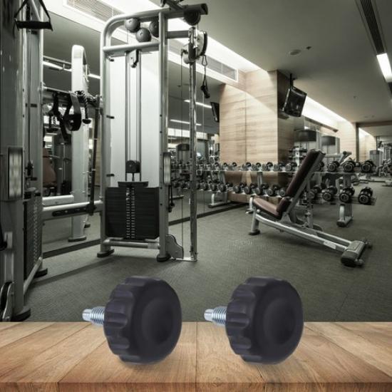 Tightening Accessories Set of Two Rotary Knobs for Fitness Gear Size 12x1 75
