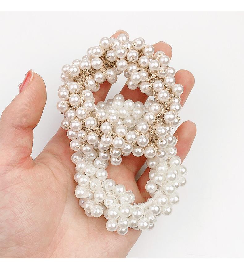 New Girls Imitation Pearl Elastic Hair Rubber Bands Bracelet Ponytail Holder Hair Ties Bands Rope Fashion Women Hair Accessories
