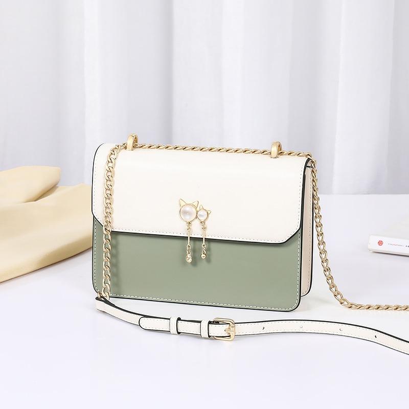 Bag New Autumn and Winter Women's Bag Crossbody Bag Chain Small Square Bag Light Luxury Premium Leather Small Bag Luggage