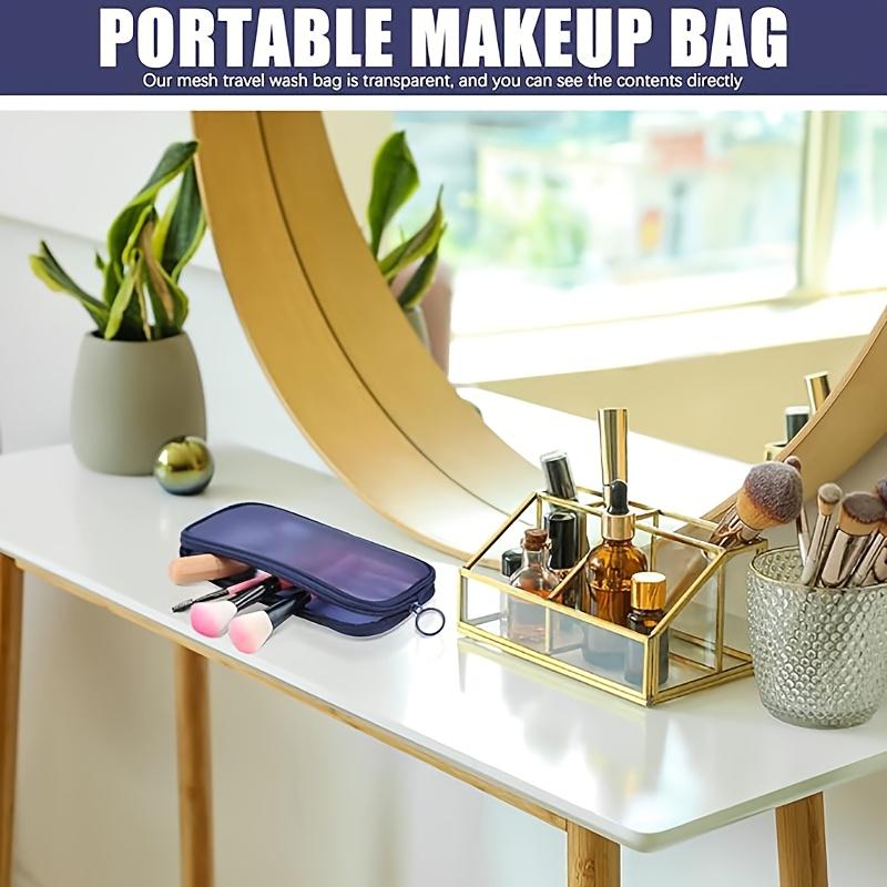 Travel TranspaBag Thickened Nylon Mesh Cosmetic Bag Breathable Portable Storage Cosmetic Bag, Packaging edge protection products