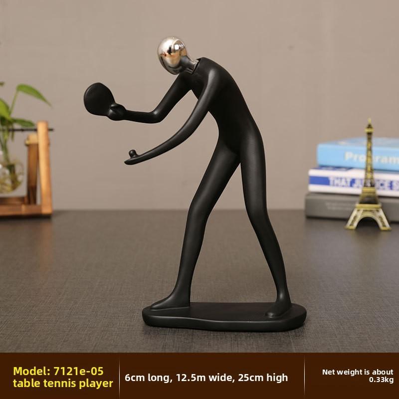 Modern Minimalist Resin Sports Figurine For Home Office Decor And Gift For Adults