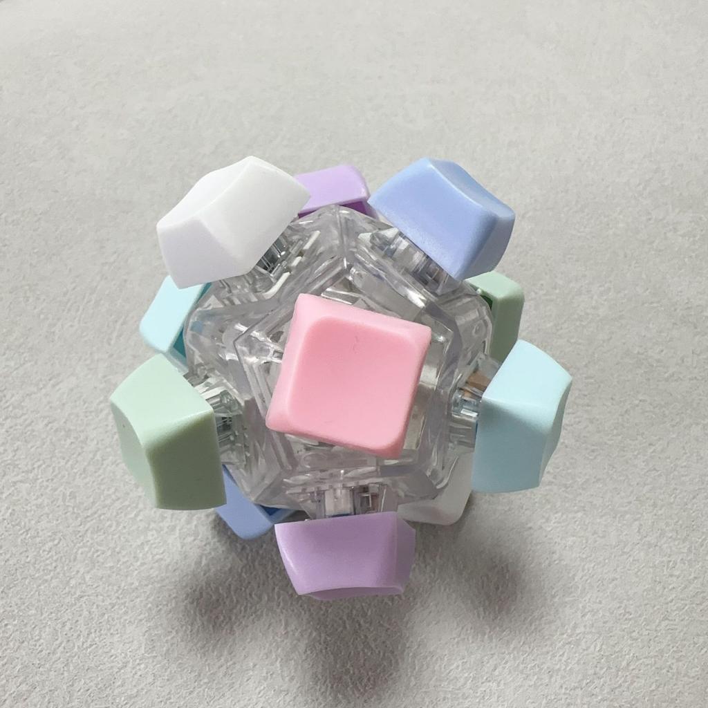 12 Sides Keyboard Clicker Decompression Toys Button Keycap Stress Relief Sensory Toys Keyboard Fidget Toys For Adults And Kids