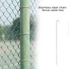 100pcs Multipurpose Stainless Steel Fence Fasteners Corrosions Resistant Fence Repair Ties for Home and Agricultural Use