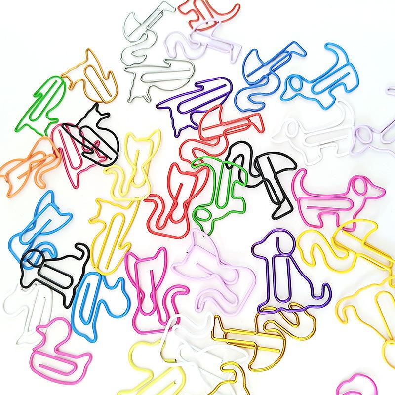 Colorful Animal-Shaped Paper Clips - Cute and Creative Office Supplies
