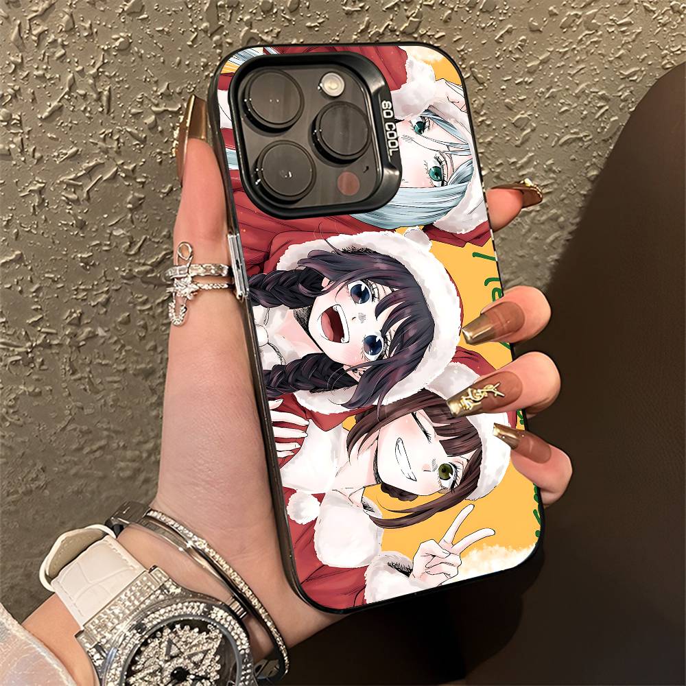 K-Kaoruko W-Waguri Phone Case For iPhone 15,16,12,14,13,17,11,E,Pro,Max,Plus,Air,Mini Black TPU Cover