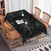 Modern Black Grey Marble Texture Rectangle Tablecloth for Table Decor Reusable Kitchen Dining Tablecloth Holiday Party Decor