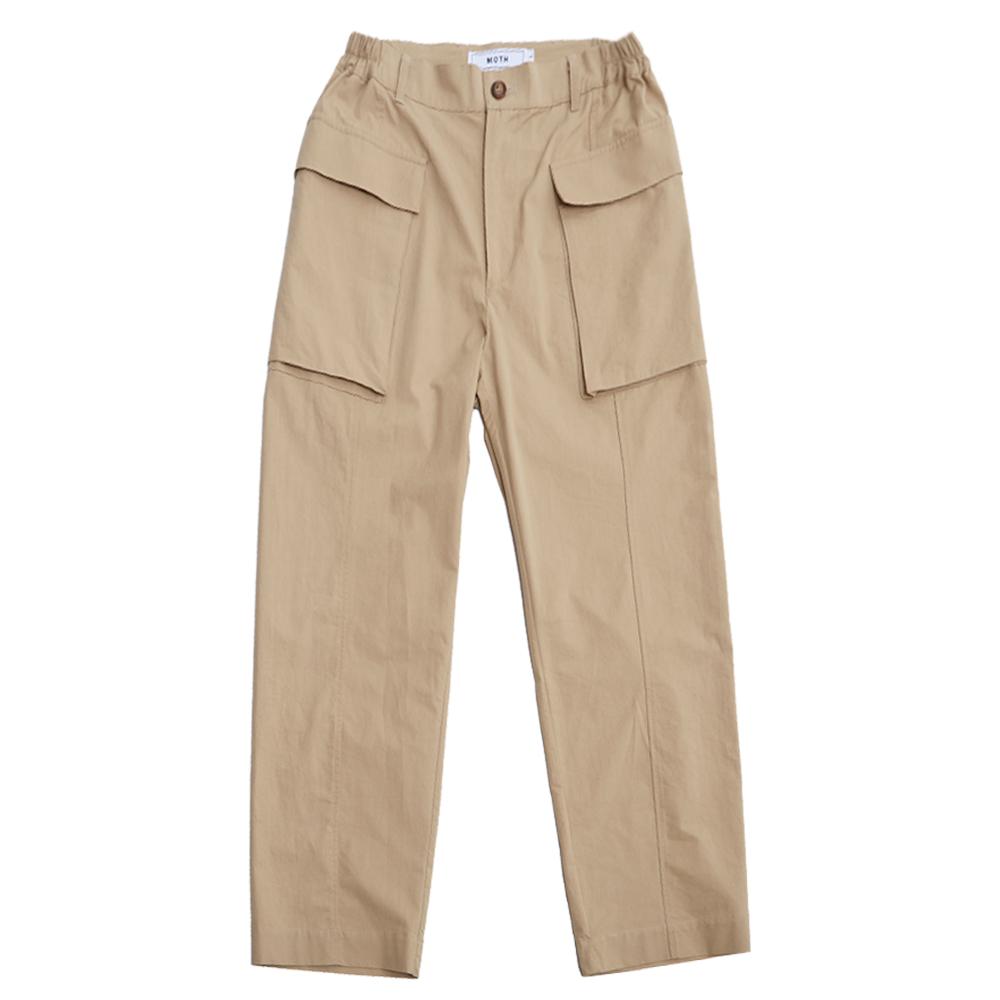 Moseu Wide Cargo Hbt Pants_Beige
