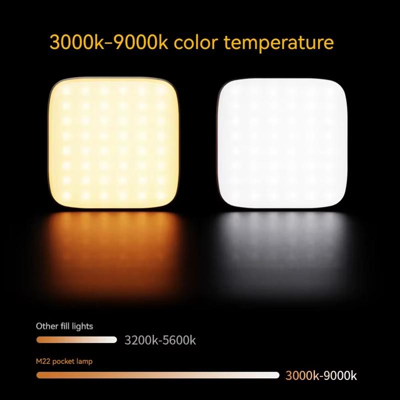 Mini Magnetic RGB Fill Light Portable Mobile Phone Holder Photography Pocket Light Live Broadcast SLR Selfie Vlog Photography