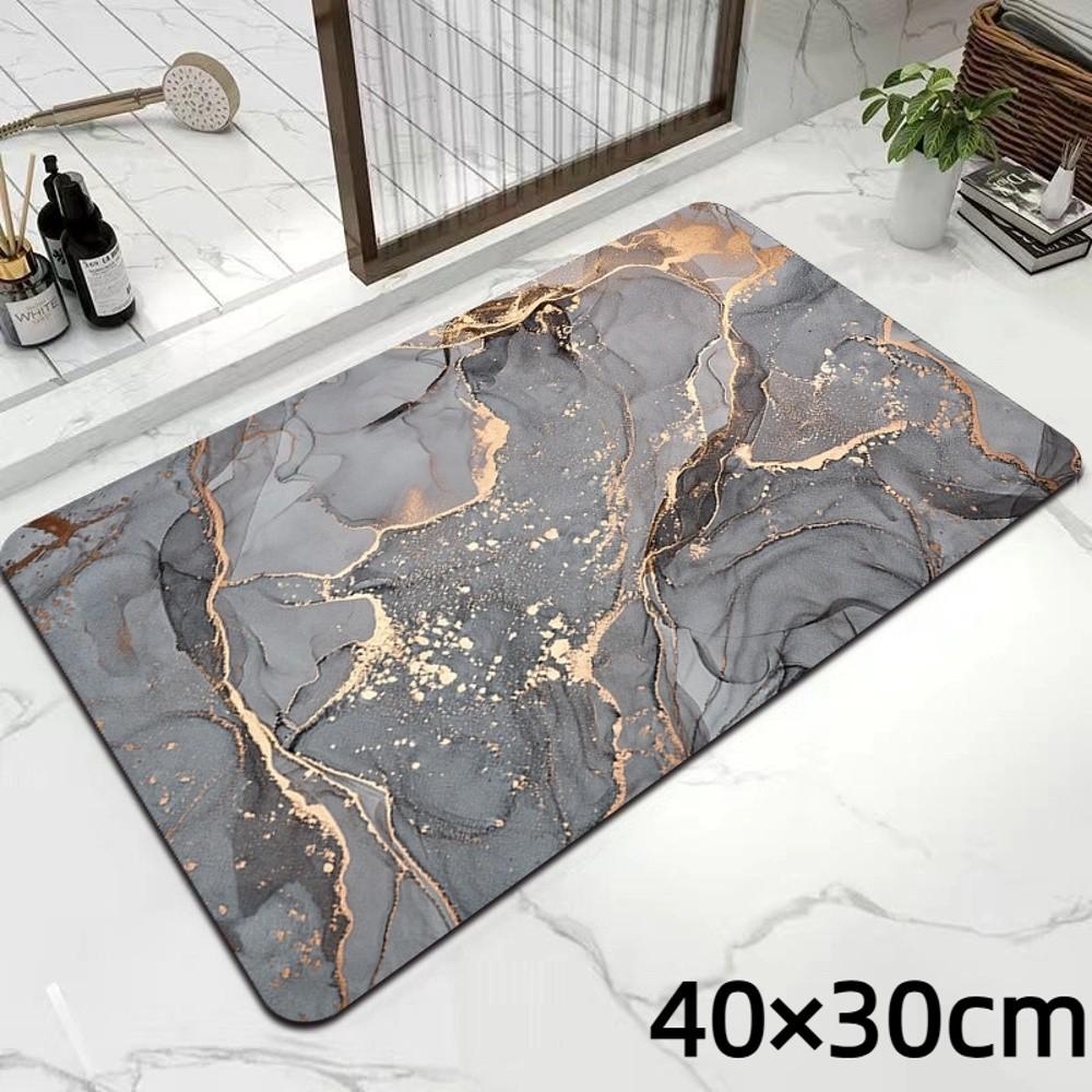 Quick Dry Kitchen Drain Mat Gilded Marble Absorbent Floor Mat New Tableware Countertop Mat
