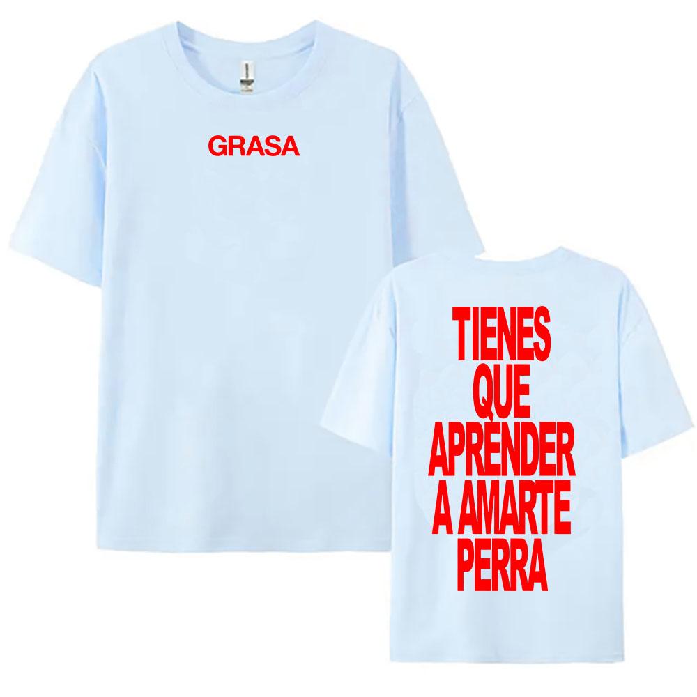 TIENES QUE APRENDER A AMARTE Tshirts SI TE DUELE CURITA Print T-shirt Nathy Peluso Singer Graphic T Shirt Cotton Tees