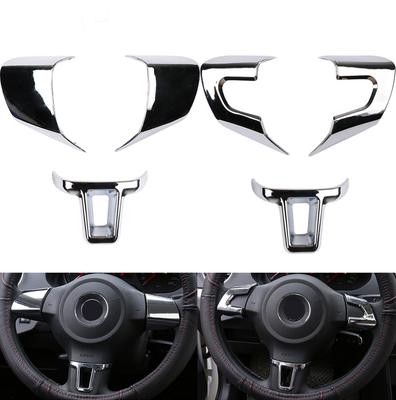 Dekorativní kryt nálepka obložení na volant auta ABS Chrom pro Volkswagen VW GOLF POLO JETTA MK5 MK6 Bora Autodoplňky