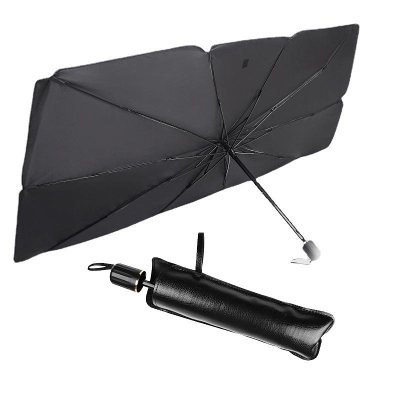 Foldable Car Sunshade Umbrella for Front Windshield - Heat Insulation & Sun Protection