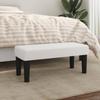 Vidaxl Bench, White, 70X30X30 Cm, Upholstered with Faux Leather