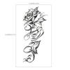 Black Body Art For Women Girls Tattoo Sticker Love Rose Fake Tattoos 1 Sheet  High Quality