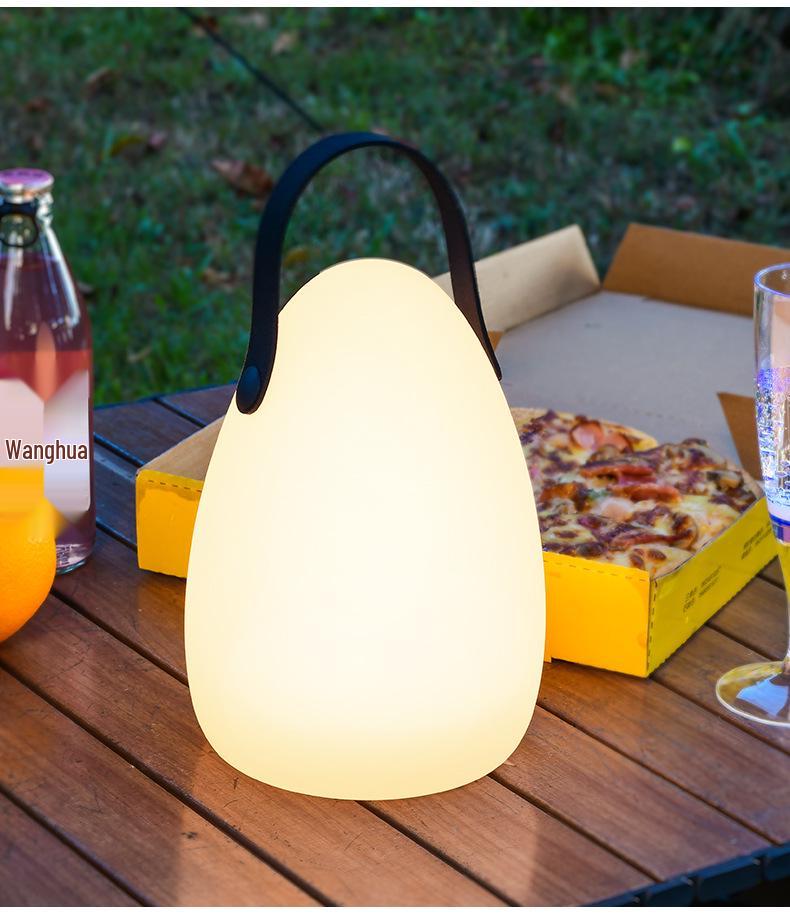 Portable Rechargeable Night Light: Cross-Border E-commerce Camping & Bedroom Table Lamp