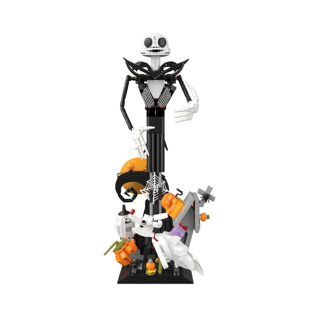 Skeleton Building Set for Halloween Christmas, Horror Theme Building Toy Gift for Adults