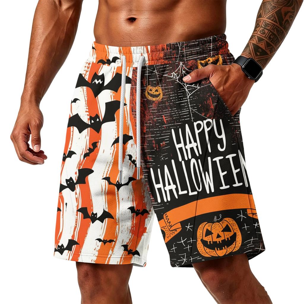 Men's Loose Shorts with Pockets - Layer Fabric Gym Training Beach Shorts
