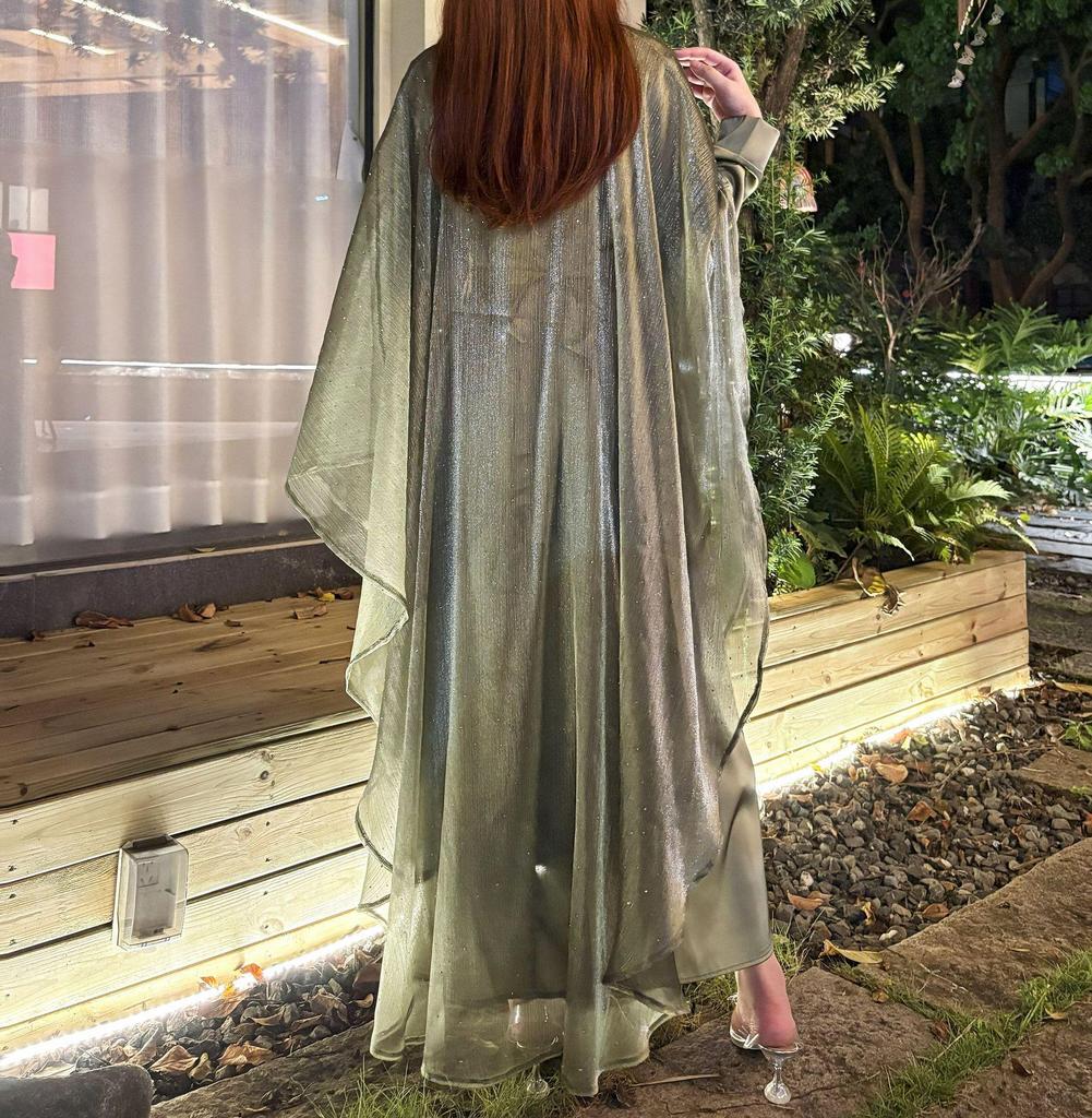 Elegant Women's Starry Sky Long Dress Set