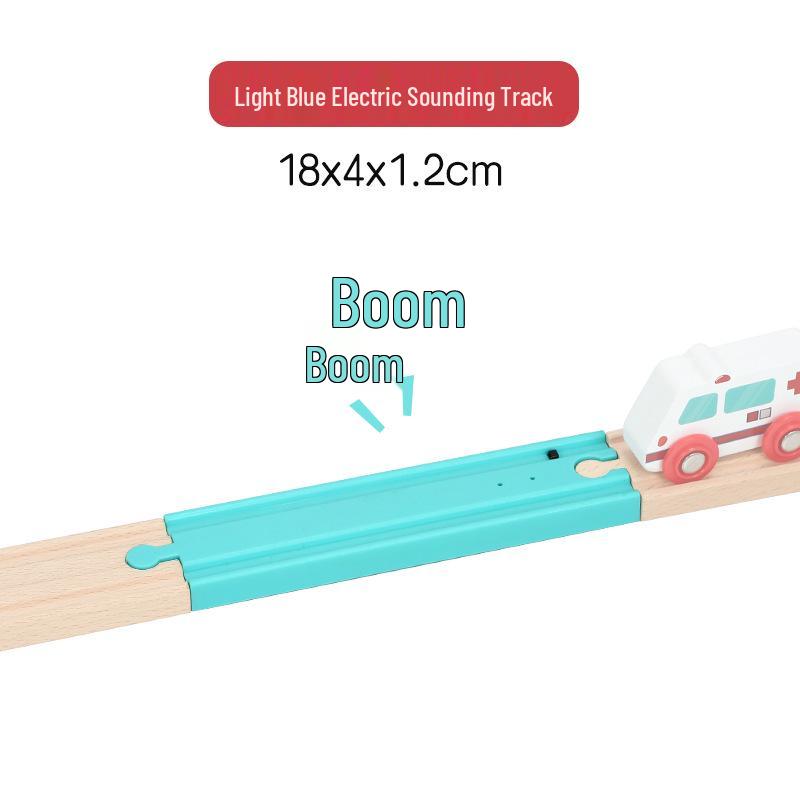 Electric Touch-Activated Train Track Button Compatible with Wooden Tracks