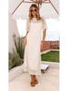 2026 Stylish Women's Two-Piece Set: Round Neck Hollow Dress with Airy Feel