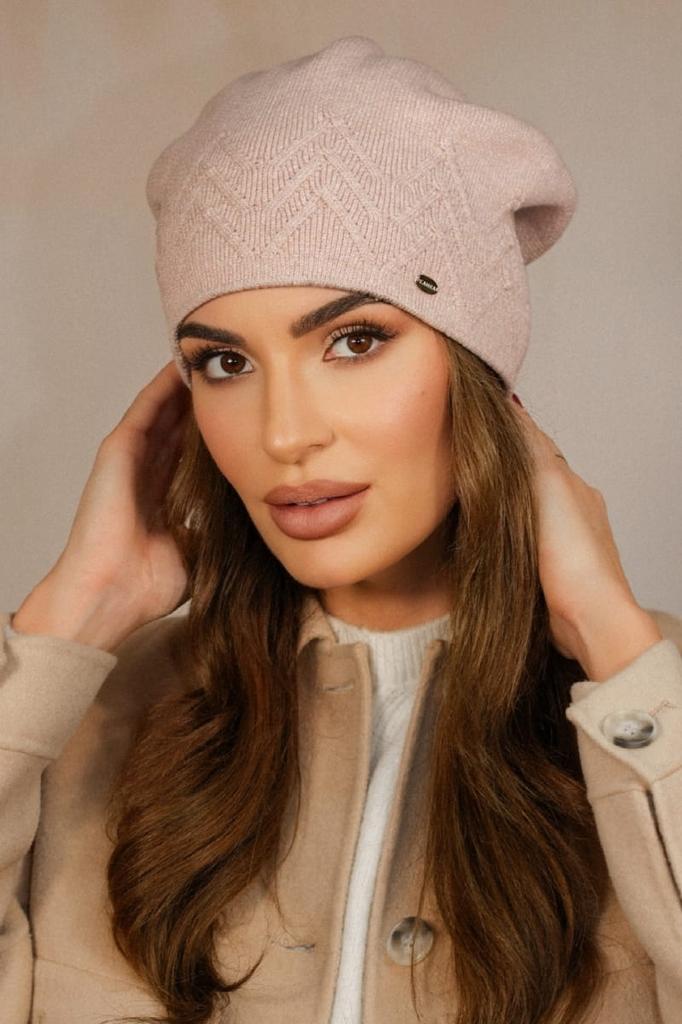 Women' Winter Hat Pink Cameo - Baihe