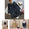 Elegant Womens Floral Print Casual Long Tops Shirt With Loose Vintage Ethnic Design And Crew Neck