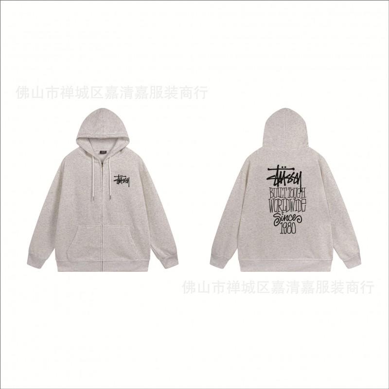 Mens Oversized Zip-Up Hooded Sweatshirt Casual Streetwear Cotton Pullover Fall